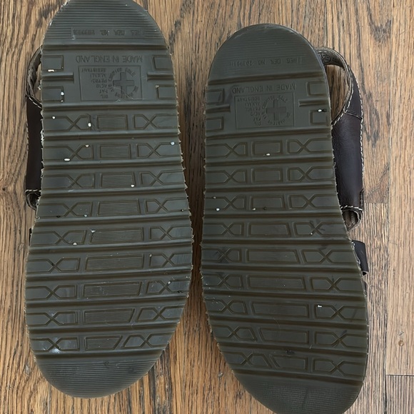 Dr Martens Vintage 90's Fisherman Sandals Mens 12M Brown Leather Chunky Sole - Picture 2 of 3